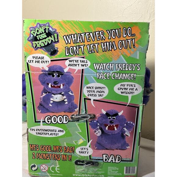VTG Monster Plush Spin Master Toys 'Don't Free Freddy!' Talking and Moving - Picture 6 of 10